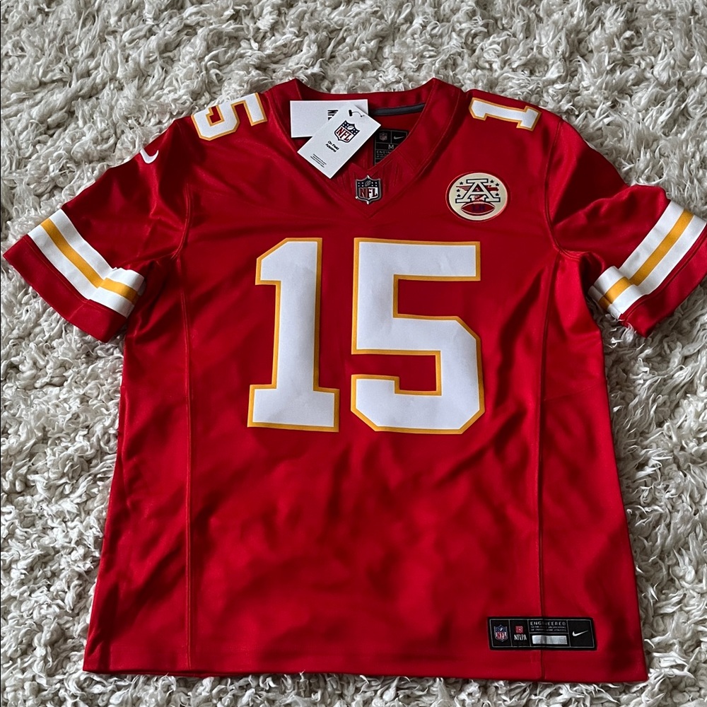 Kansas City chief Nike Men's Red and White Football Jersey